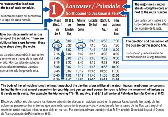 How to Read the Schedule Photo