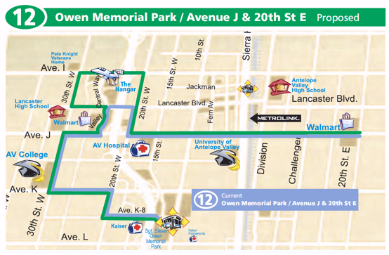 Route 12 - Proposed Service Changes