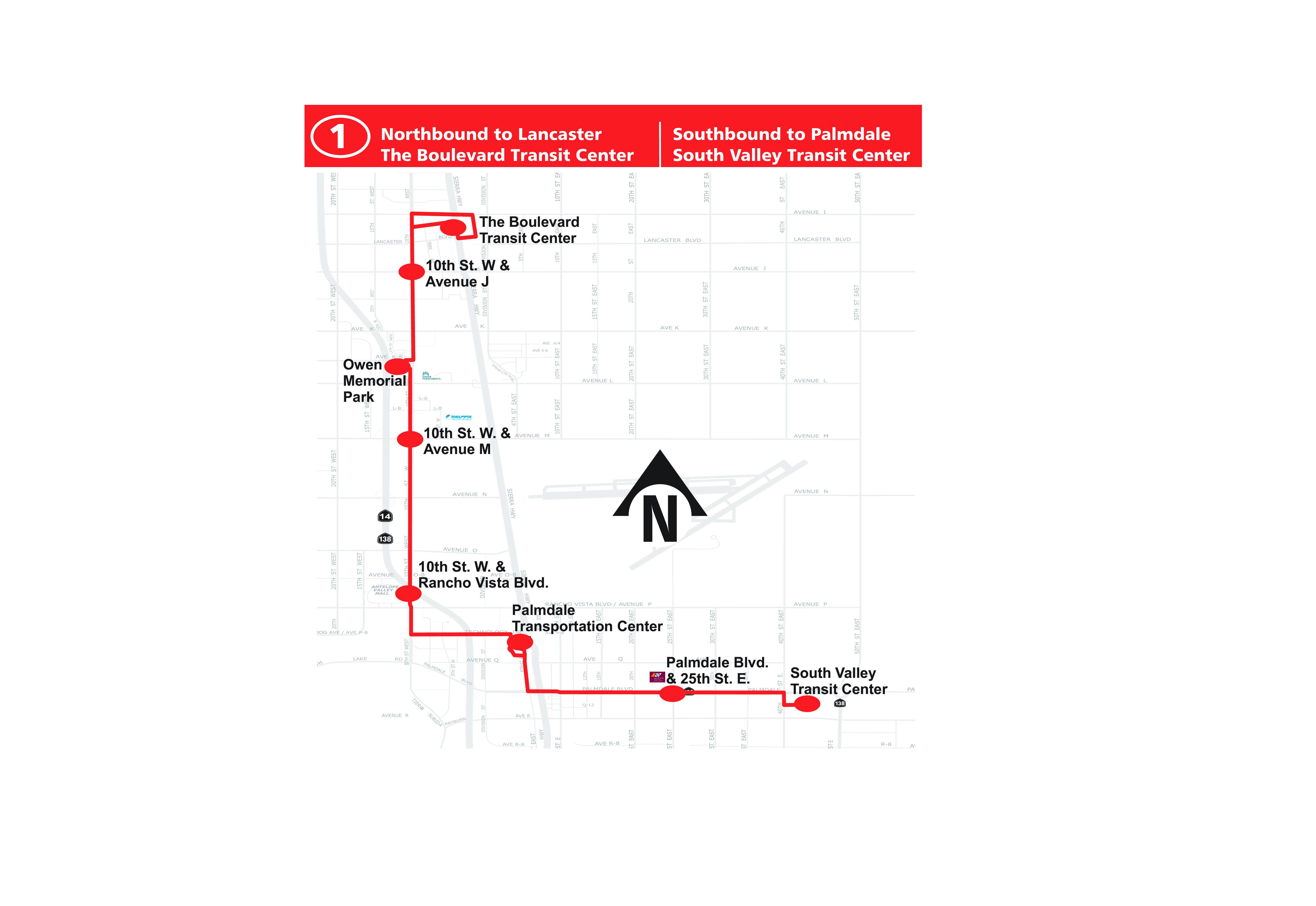 Route 1 Map