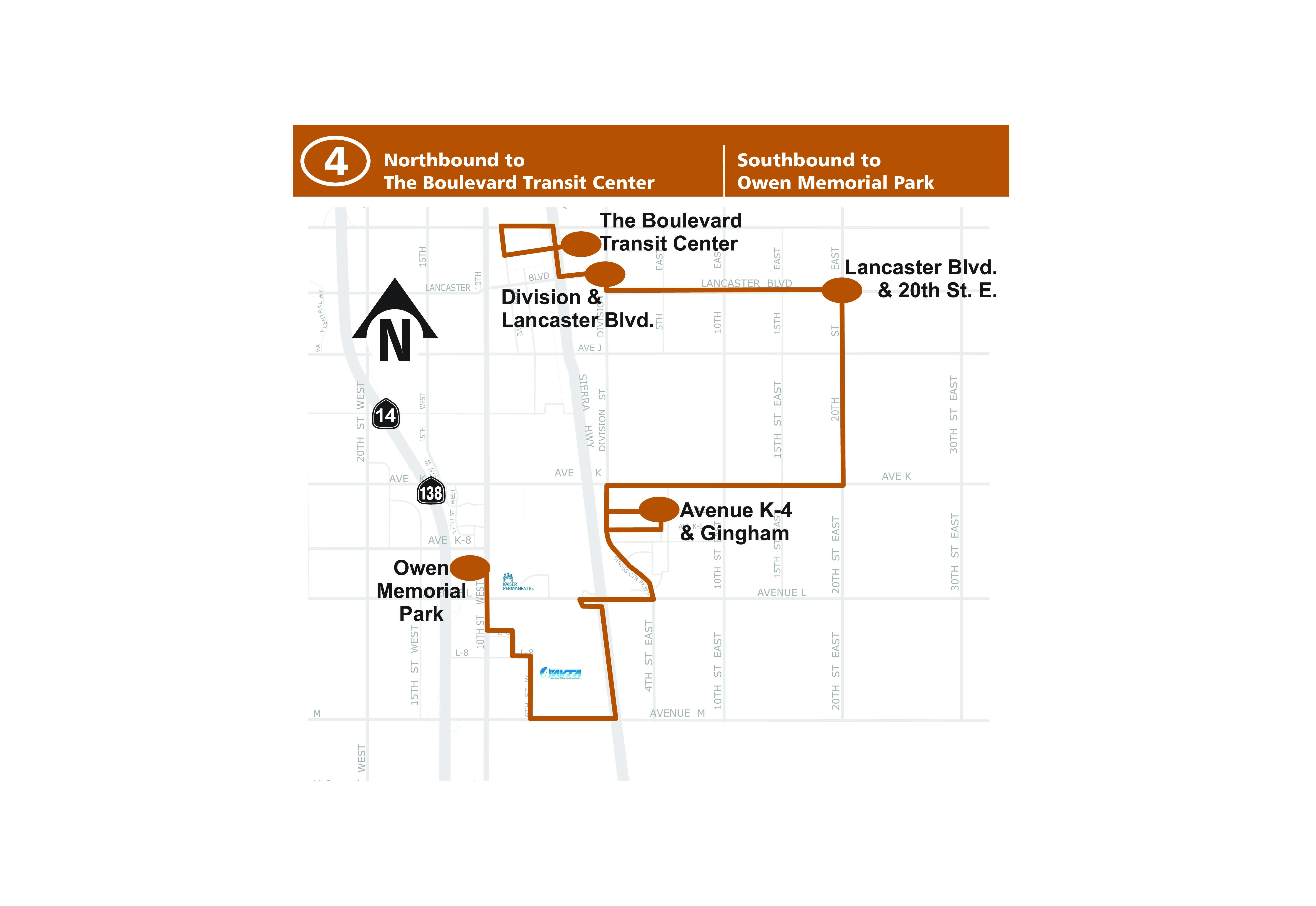 Route 4 Map