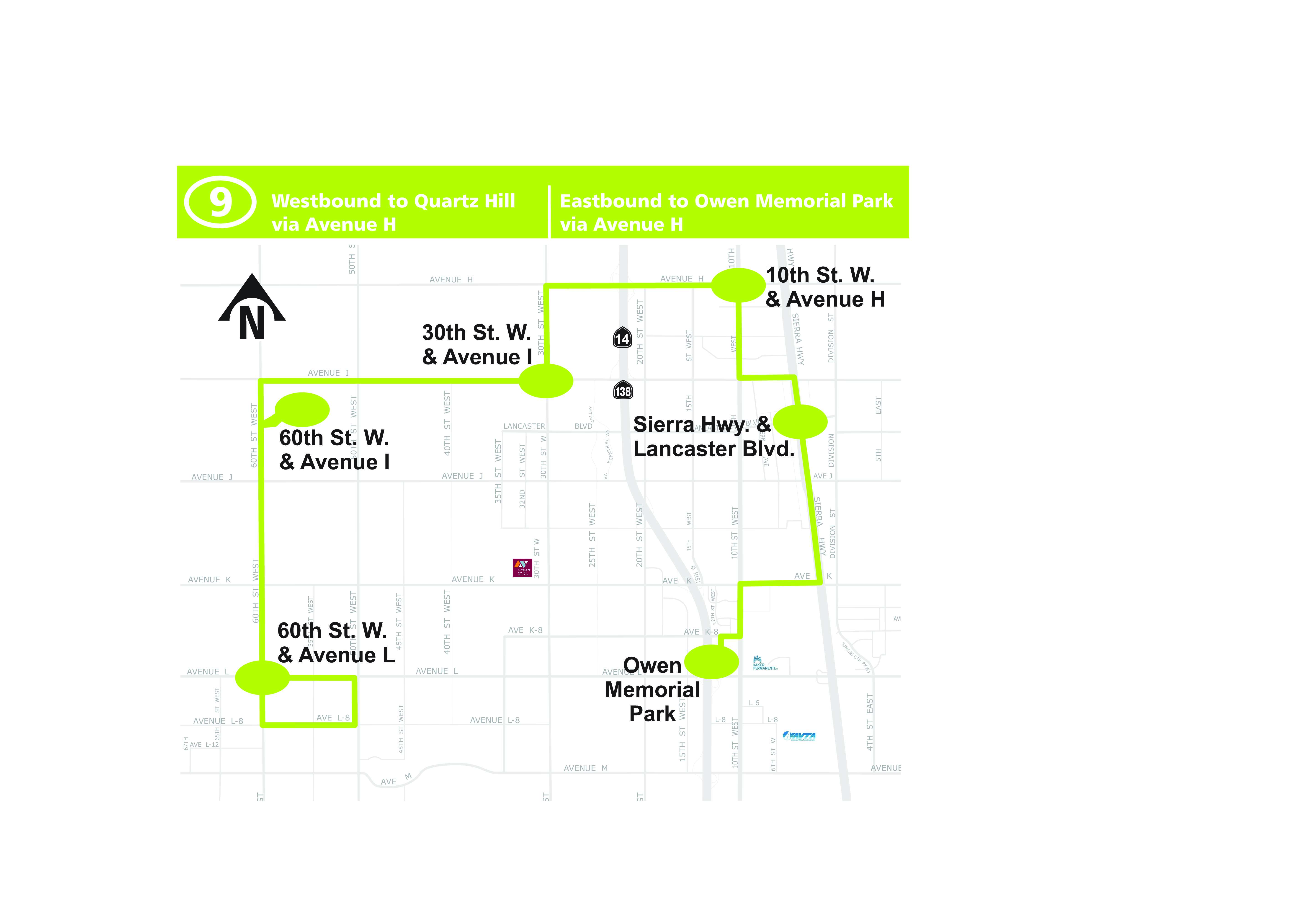 Route 9 Map